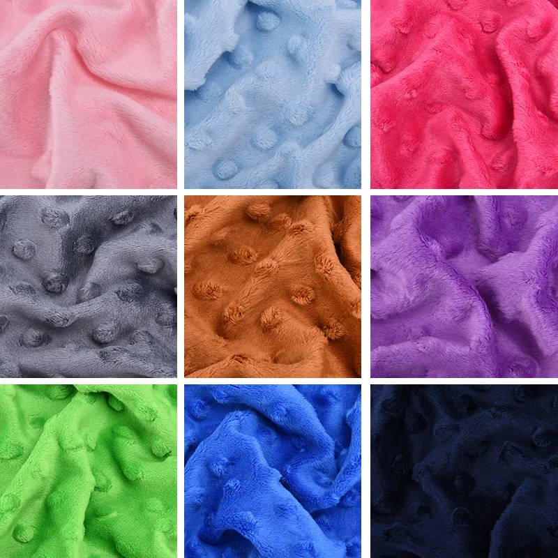 150cmx100cm Super Soft Warm Short Plush Bubble Fleece Fabric Plush Beanie Blanket Fabric Bubble Velvet Bedding DIY Plush Fabric