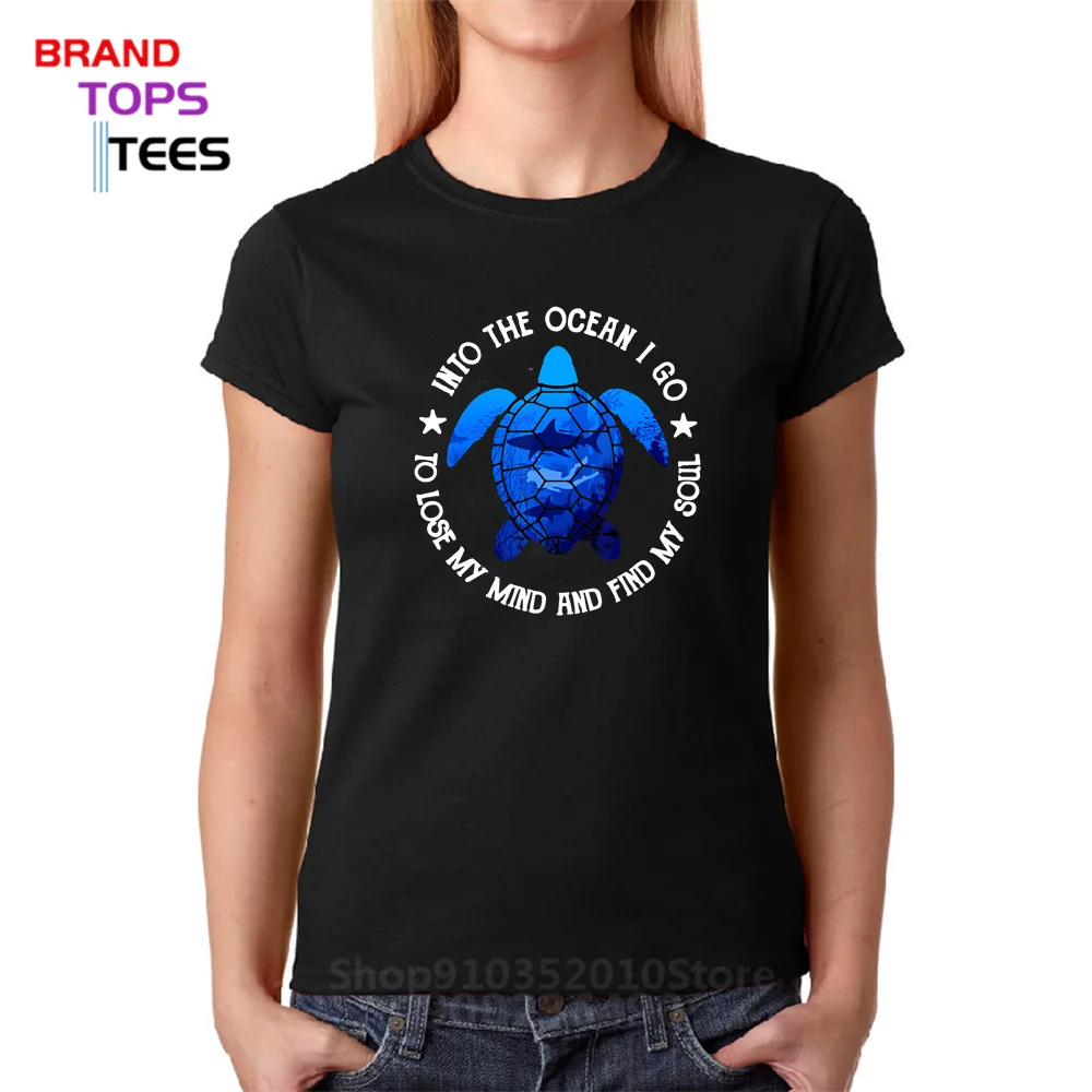 Funny Scuba Dive Quote Lose My Mind & Find My Soul Tshirt Female Save the Turtle Tee Turtle Dive Into The Ocean I Go T shirt