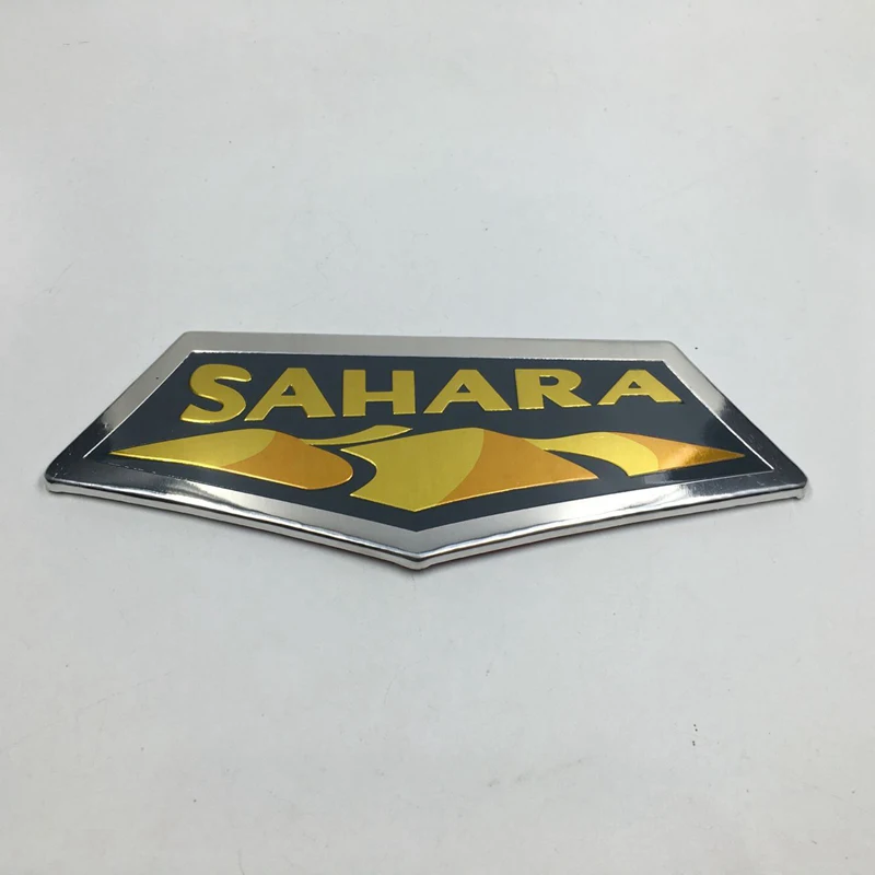 Car Accessories Car Sticker Aluminum Sahara Emblem Logo Badge Sticker For Jeep Wrangler 2007-2013 SAHARA Fender Side Car-Styling