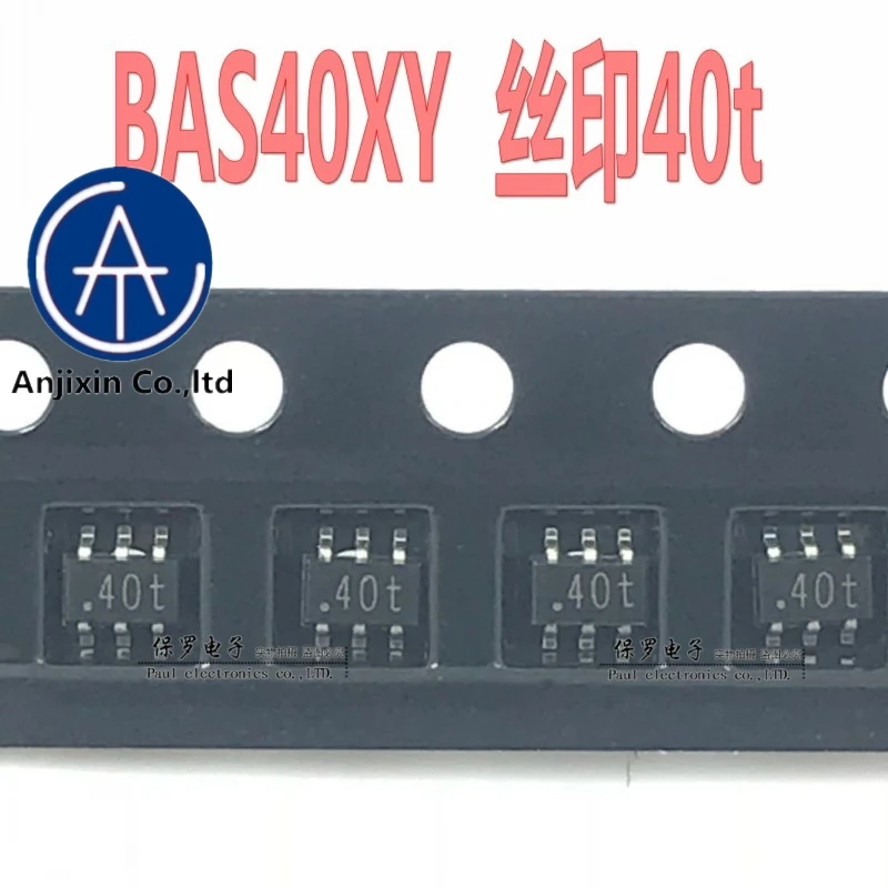 

10pcs 100% orginal and new Schottky diode BAS40XY BAS40 silk screen 40t SOT-363 in stock