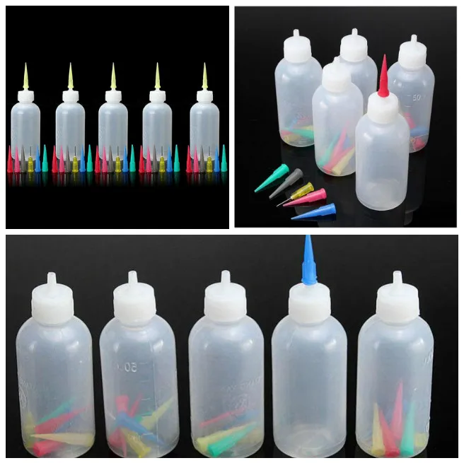 5Sets Painting Squeeze Bottles with Cake Decor Family Baking Pastry Drawing Tools Pot Kitchen Supplies