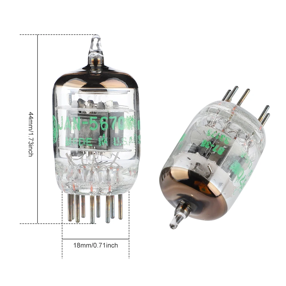 AIYIMA 2 pz GE 5670W GE5670 valvola tubo a vuoto vuoto aggiornamento tubo elettronico per 6 n3/6 h3n/396A/2 c51/5670 amplificatore Audio