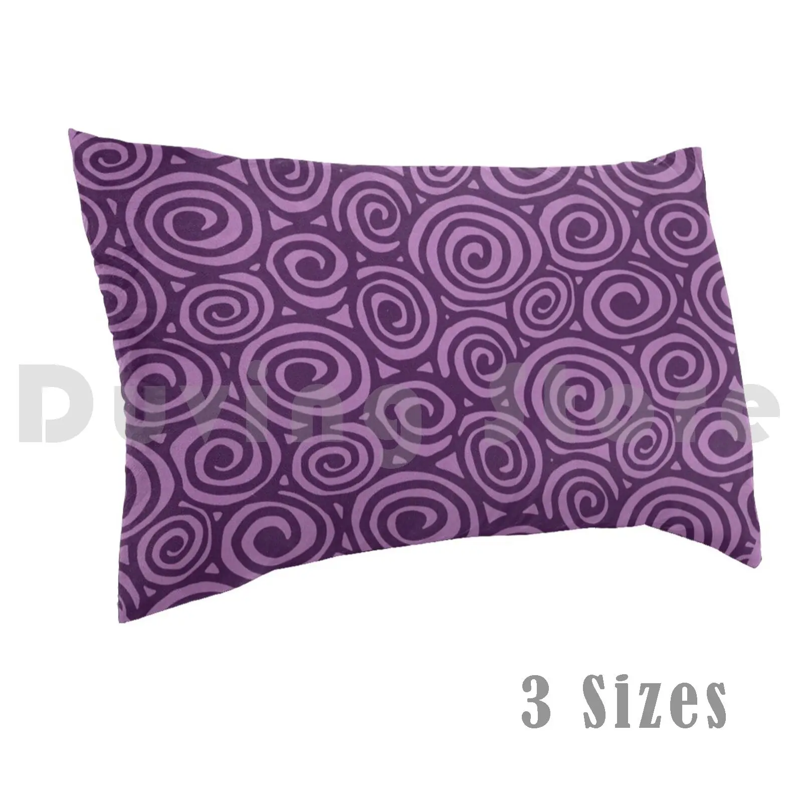 Spiral Planet Pillow Case Printed 35x50 Spiral Pattern Ultraviolet Violet Planet Abstract Gothic Goth Dark