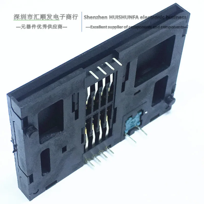 IcカードホルダーKF-007Cプッシュダウン、セットトップボックスリーダーカードホルダーコネクタ