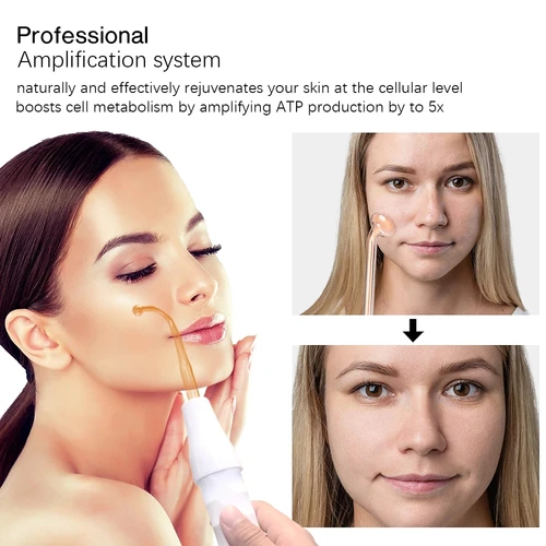 Imagen 2 del producto Varita de terapia de piel portátil de alta frecuencia, peine de electroterapia, estiramiento de manchas de acné, removedor de cicatrices, masaje facial, equipo estético