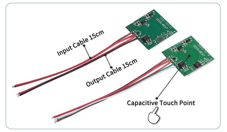 Badezimmer-LED-Dimmer 12V 24V Touch-Sensor 60W Kapazitiver Touch-Sensor-Schalter 5A Touch-Dimmer für Spiegelleuchte – Detail 7