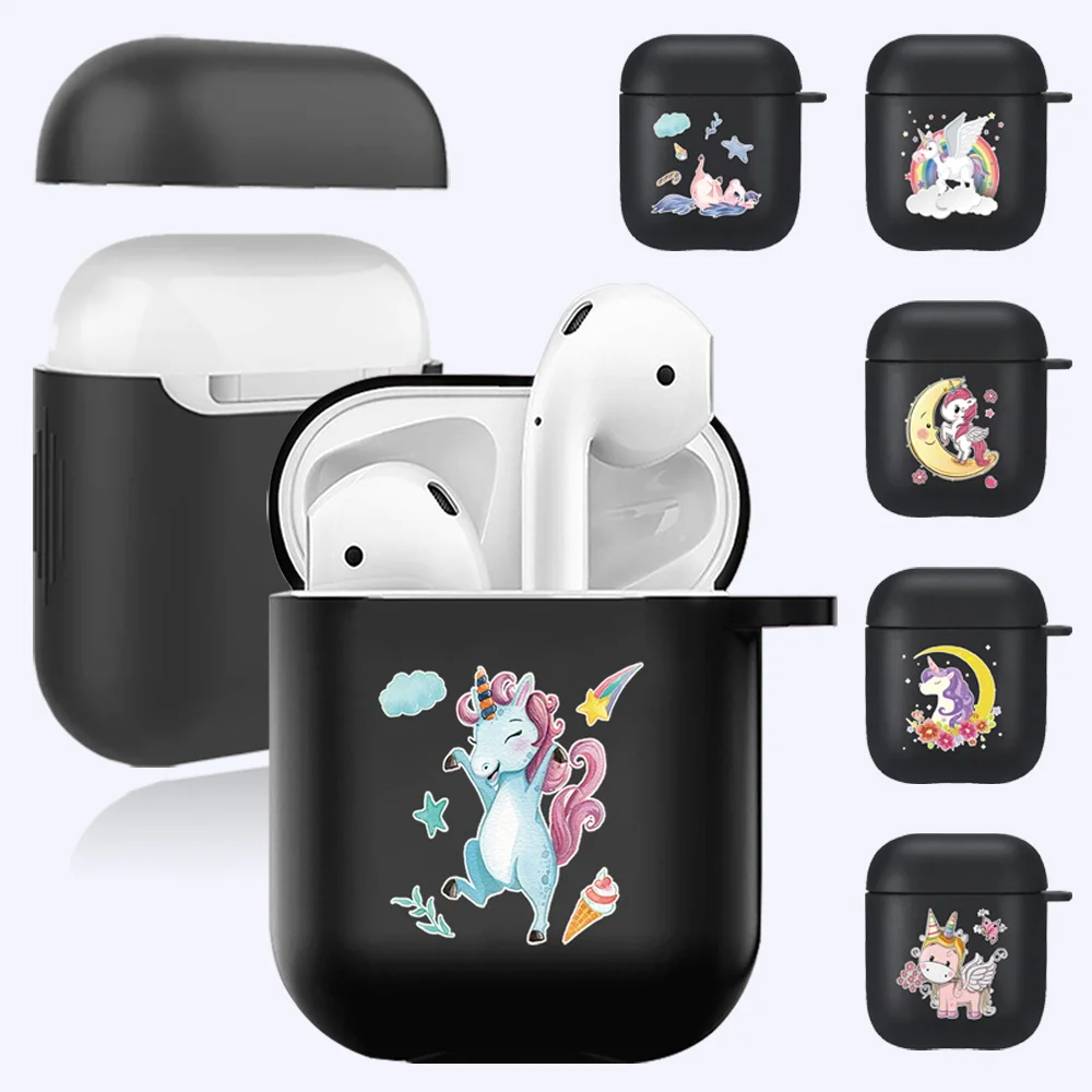 Unicorn pattern series AirPods Cases For Apple Airpods 1st/2nd Generation Soft Silicone Bluetooth Wireless Earphone Charging Box