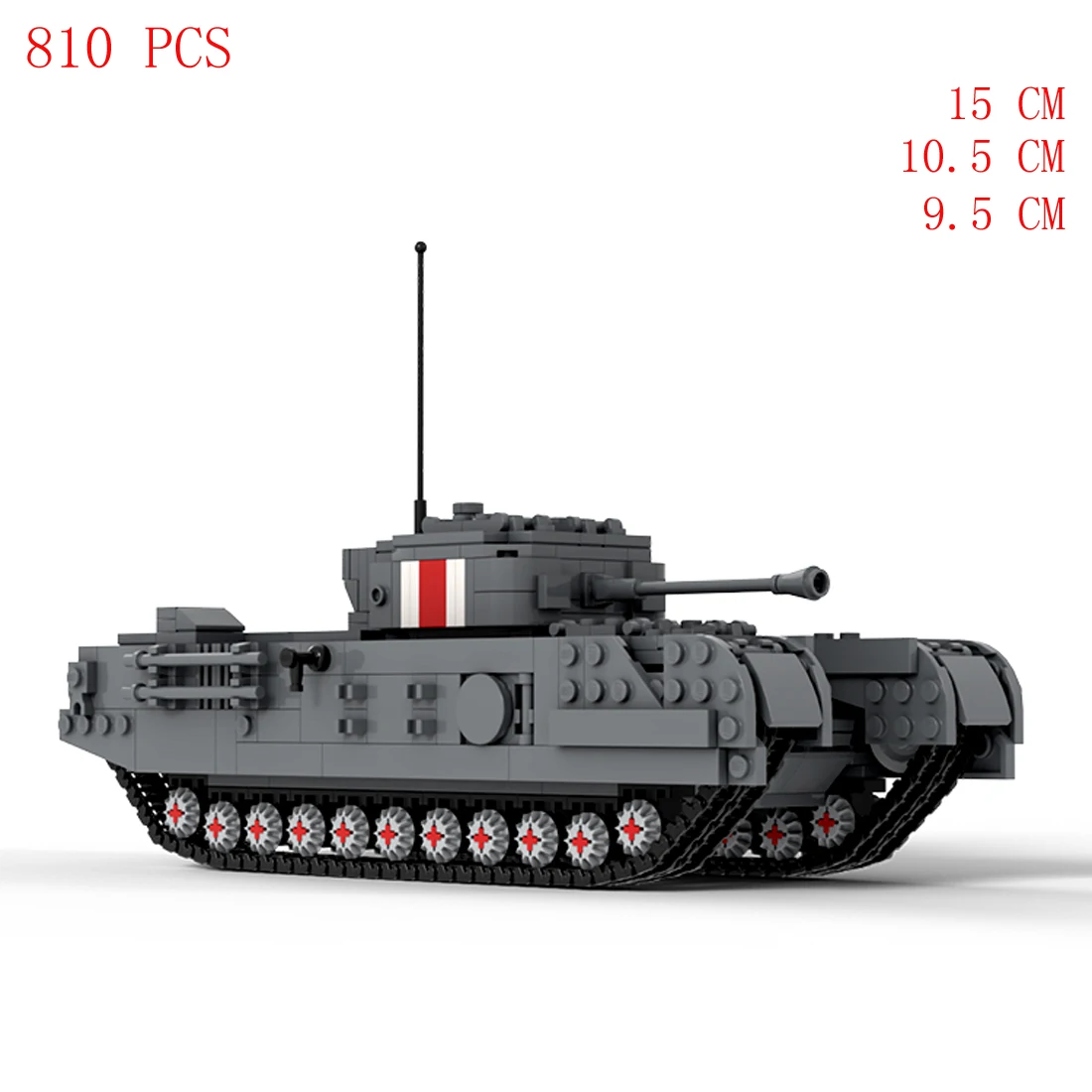 hot military WW2 UK army Churchill Infantry tank weapons equipment vehicles self defense war Building Blocks model bricks toys