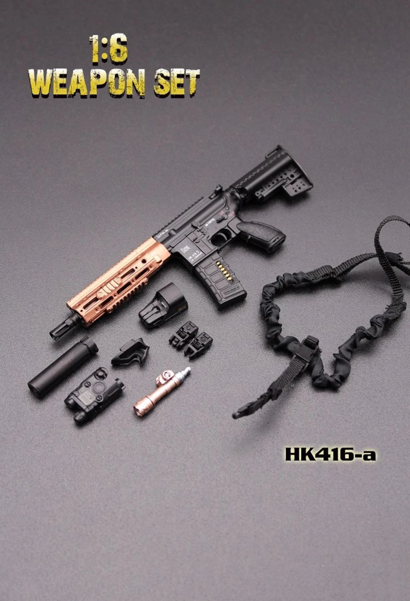 Mini Times Toys 16cm 1/6 Scale Figure accessori per modelli di armi HK416 e M4 Series Gun Model Toys For 12 "Army Solider Action