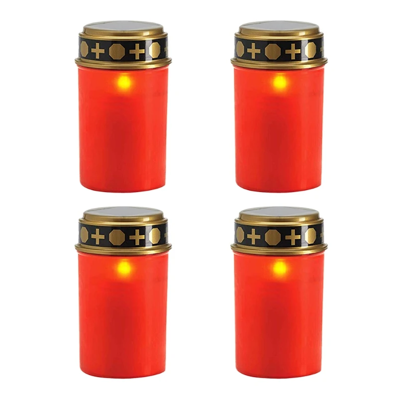 

LED Cemetery Candle Lamp Flameless Outdoor Waterproof Ritual Decorative Light