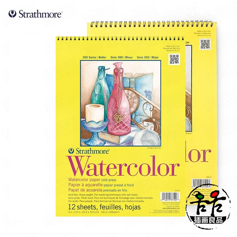 American Strathmore sketchbook 300 series скетчбук color lead sketch multifunctional realistic Bristol