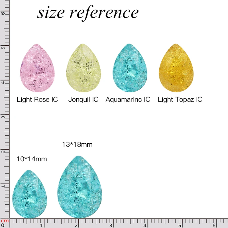 DIY Clothes Garments Rhinestones Point Back Glue On Strass K9 Glass Tear Drop piedras decorativas nail art rhinestones