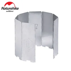 Naturehike Wind Shield Ultralight 8 Plates Camping Stove Windshield Foldable Gas Cookers Wind Deflectors Stove Windscreen