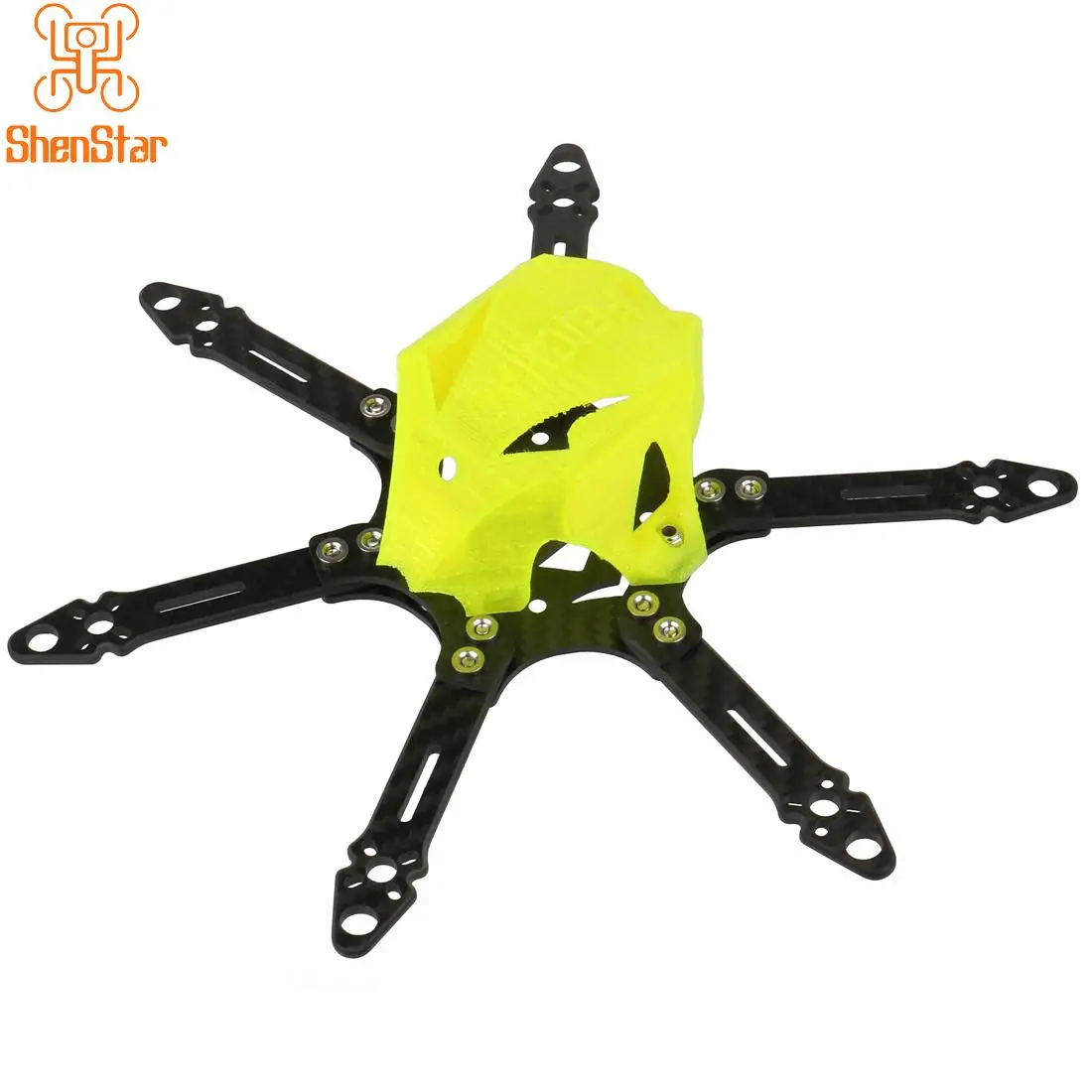 ShenStar Mini 175mm Wheelbase Carbon Fiber Hexacopter Frame Kit with 3mm Arm 3D Printed TPU Camera Canopy for 3 inch Propeller