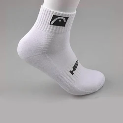 HEAD Tennis Squash Sports Socks Women Men Tennis Badminton Training Gym Knee-High Socks Thick Towel Bottom Cotton Sports Socks