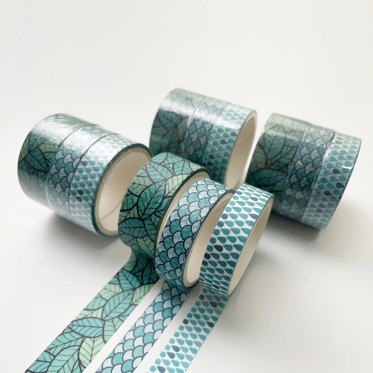 3 ks washi maskovací tapes sada květena geometrické dekorační zapisovatelná vintage páska pro DIY řemesel umění scrapbooking žurnál plánovač