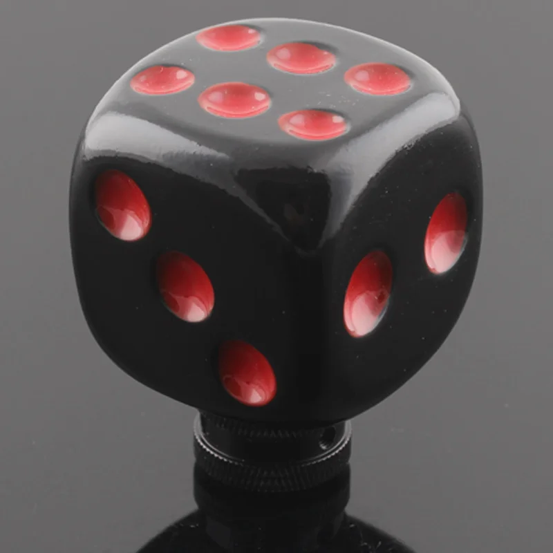 Custom Dice Style Universal Car Stick Gear Shift Knob Lever Shifter For Sedan Coupe Suv Crossover Wagon Hatchback Truck