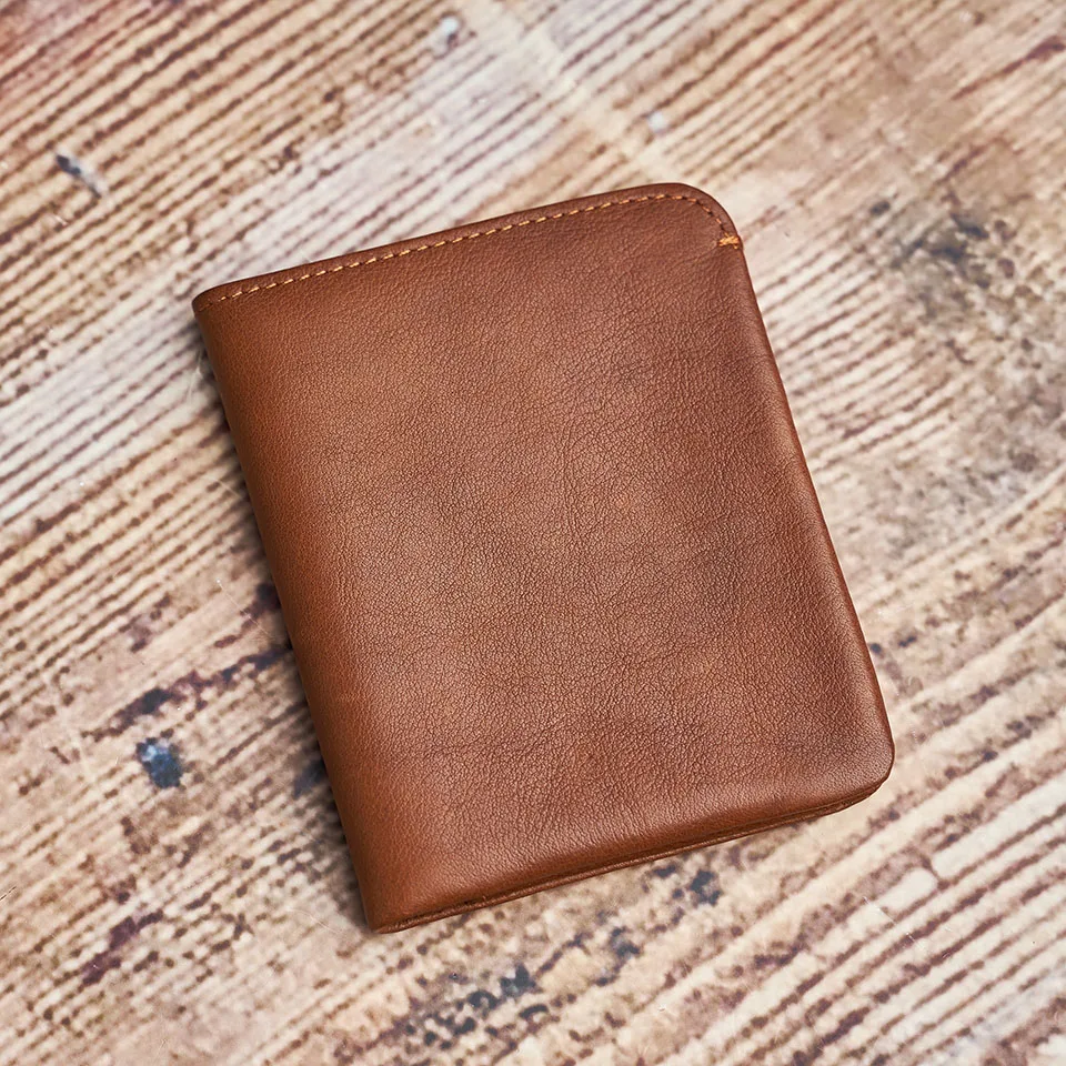 Dünnen männer Geldbörse Aus Echtem Leder Lässig Kleine Geldbörse Kredit Visitenkarte Halter Brieftasche Bifold Mini Geld Tasche Geldbörse NUPUGOO – Detail 15