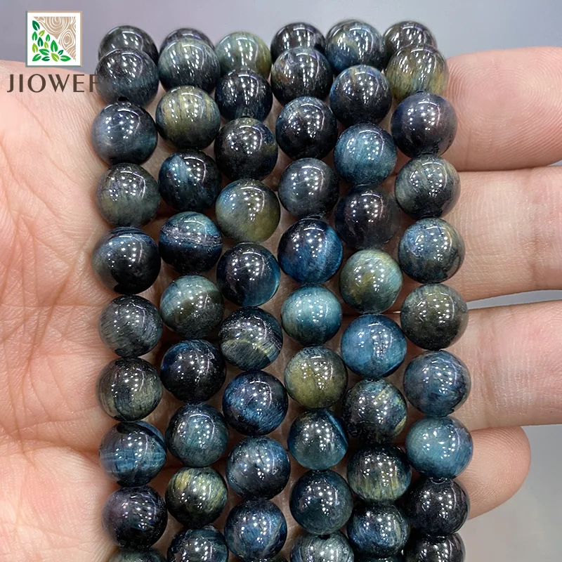 Multicolor Gray Blue Tiger Eye Stone Round Beads Diy Bracelet Accessories Natural Stone For Fashion Jewelry Making 15