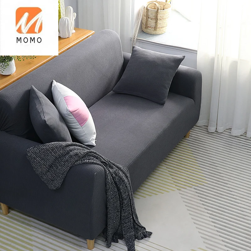 Flocked four-seat Sofa Sofa Cover Elastic Stretch Sofa covers for Living Room