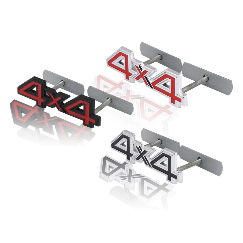 ملصق سيارة 4X4 4WD شعار زخرفة الجبهة هود مصبغة شعار شارة الخلفي الجذع سيارة الشارات لأودي ميتسوبيشي نيسان تويوتا مرسيدس BMW