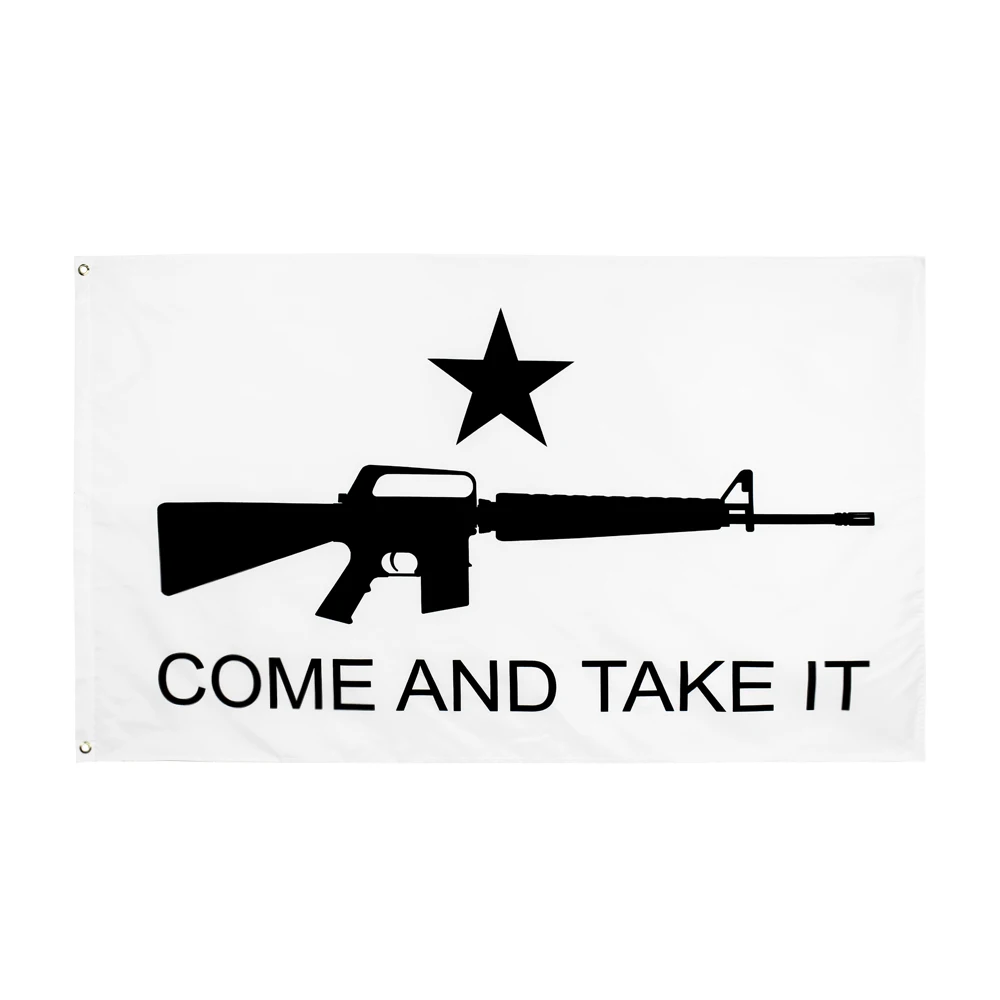 FLAGLAND 90x150cm gun Gonzales Historical come and take it flag