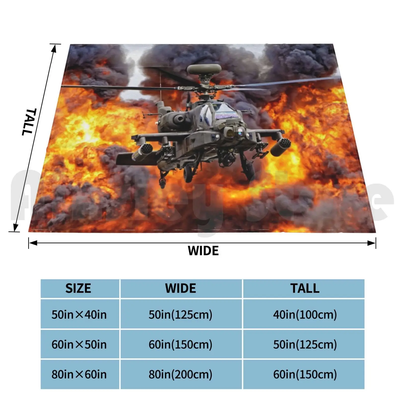 Augustawestland Apache Ah1 Blanket Fashion Custom 1770 Augustawestland Apache Ah1 4 Regiment Army Air Corps