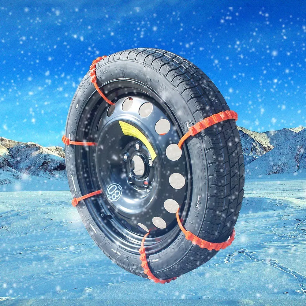 20PCS Car Tire Anti-skid Strap 10*910mm Vehicle Tyre Non-slip Zip Grip Strip Adding Tire Traction for SUV Van Truck Snow Ice Mud