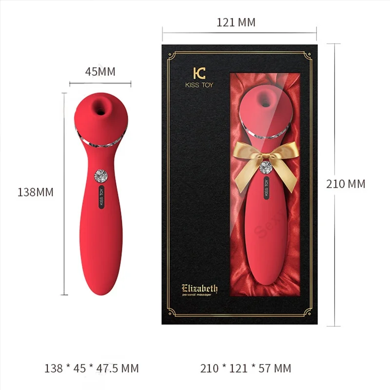 KISS TOY  Sucking Vibrator for Women Smart Heatable AV Wand G Spot  Sucker Clitoris Vibrator Female Adult Sex Toys for Woman