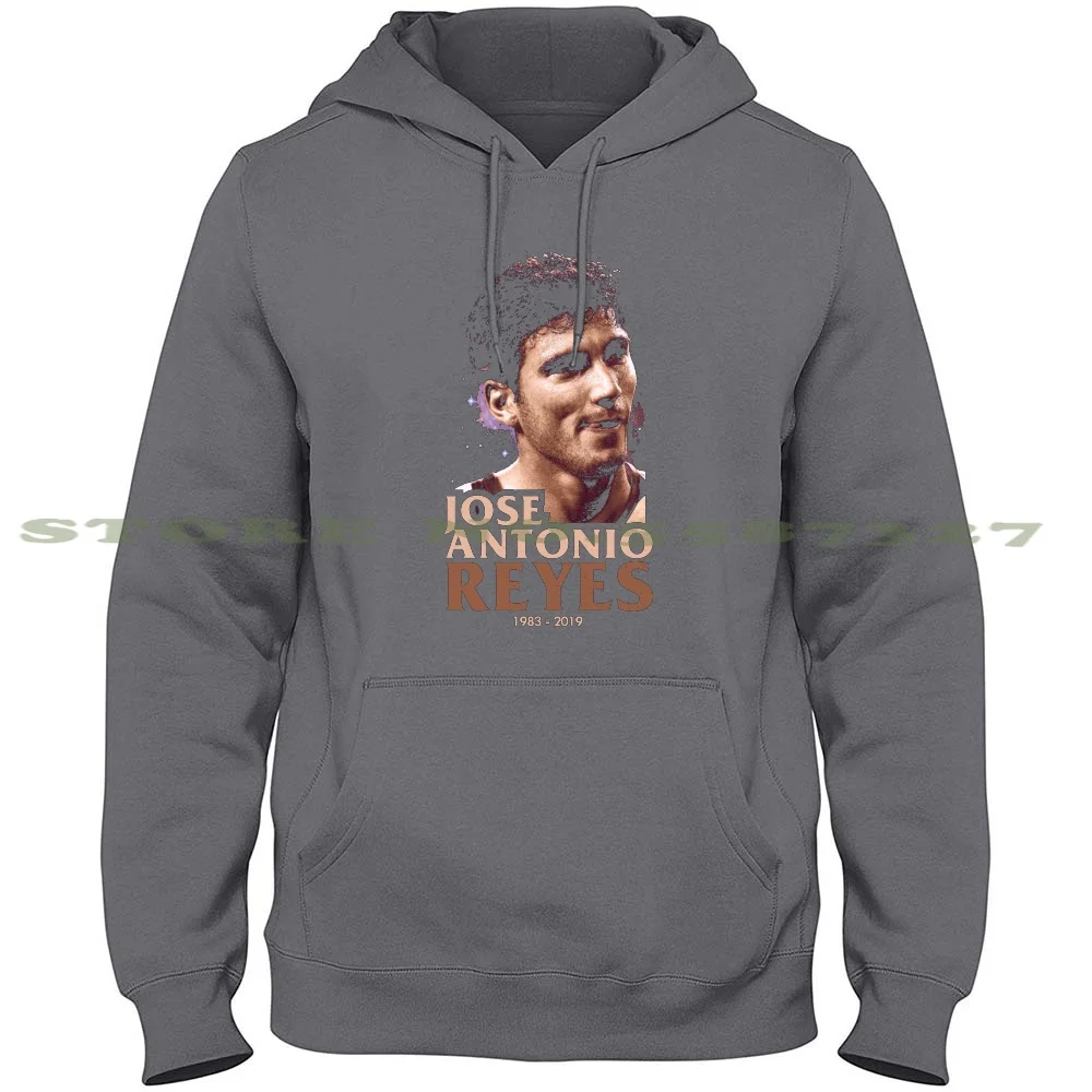 Reyes 100% Pure Cotton Hoodie Tshirt Rip Reyes Jose Antonio Reyes Football Winger Forward Galaticos Legend Rcd Sevilla