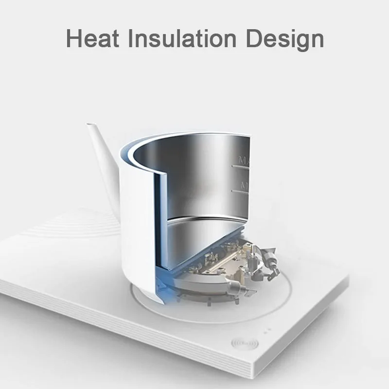 New Thermal Insulation Electric Water Tea Kettle 1000W Stainless Steel Water Boiler Healthy Pot Household Kitchen Appliances