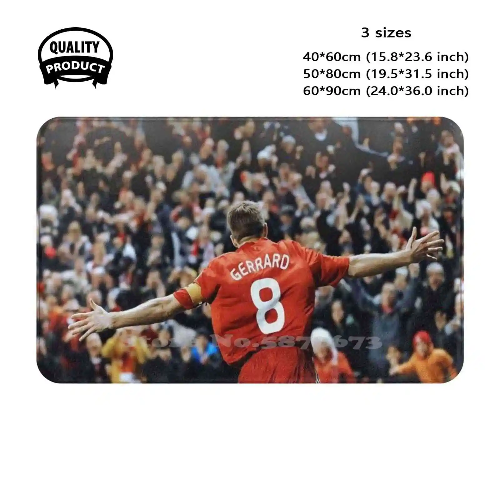 Gerrard Soft Cushion Home Carpet Door Mat Car Rug Steven Universe George Gerrard Captain Legend Scouser Eight Ynwa Kopites