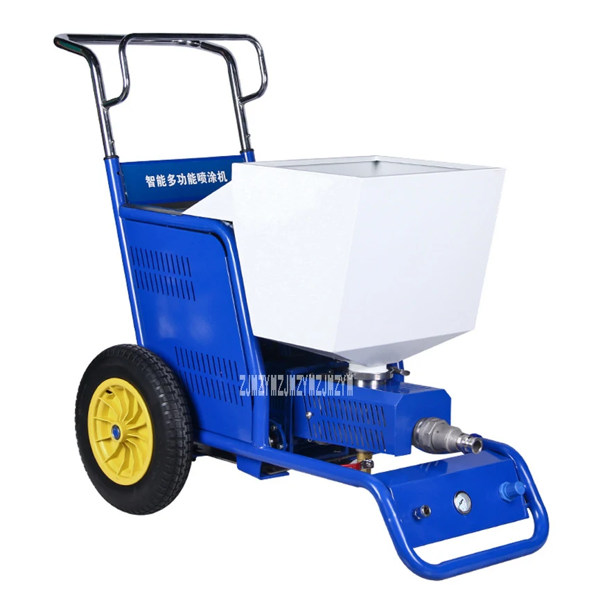 Multifunctional Electric Real Stone Industrial Putty Paint Spraying Machine 1800W 20L/min 60L Cement Grouting Spraying Machine