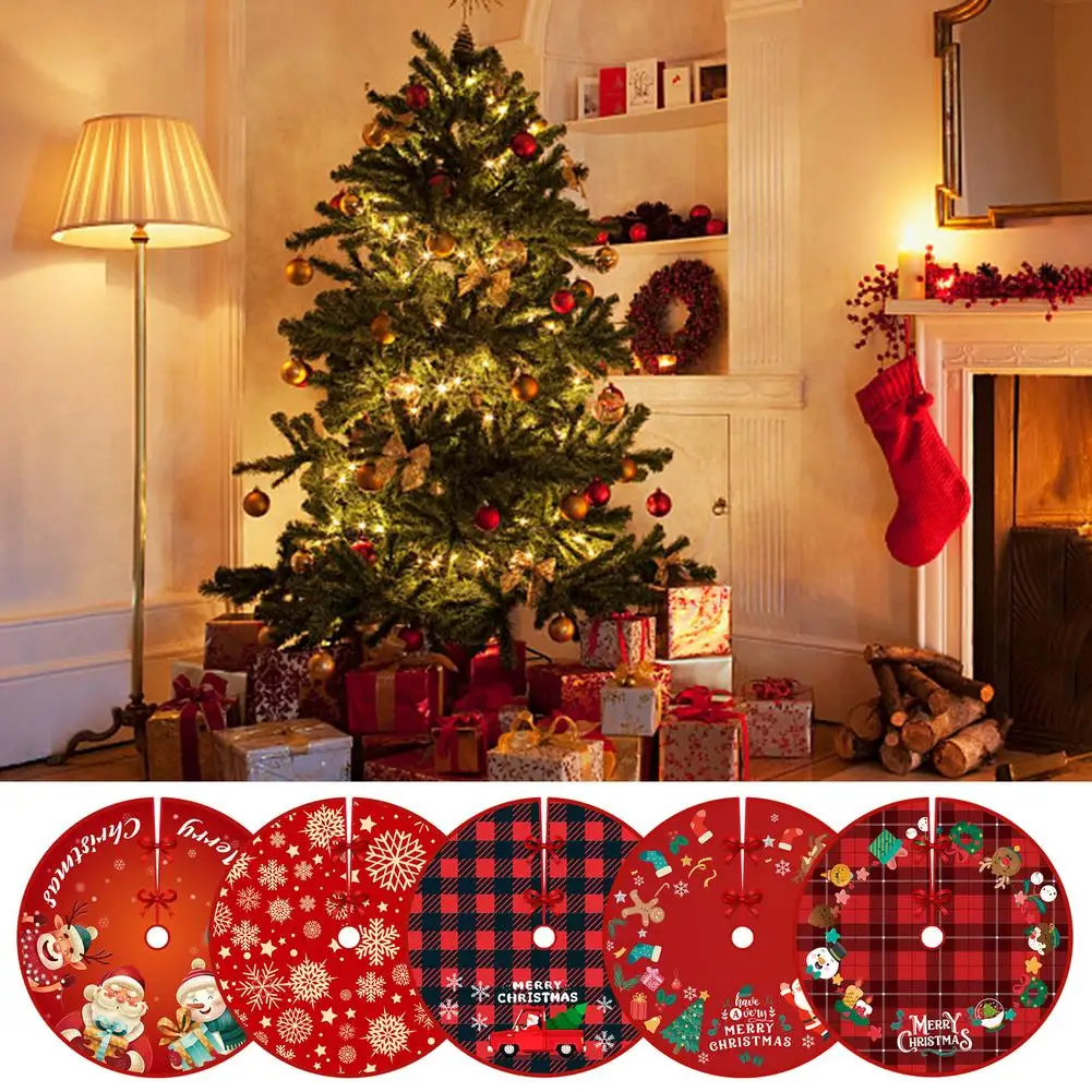 Christmas Tree Floor Cover Trees Skirt Christmas DIY Decoration Xmas Tree Sweater 2019 New Year Supplies Wedding Decor