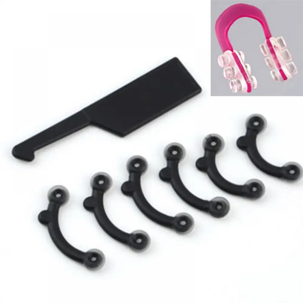 7PCS/Set 3 Sizes Beauty Nose Up Lifting Bridge Shaper Massage Tool No Pain Nose Shaping Clip Clipper Women Girl Massager Hot