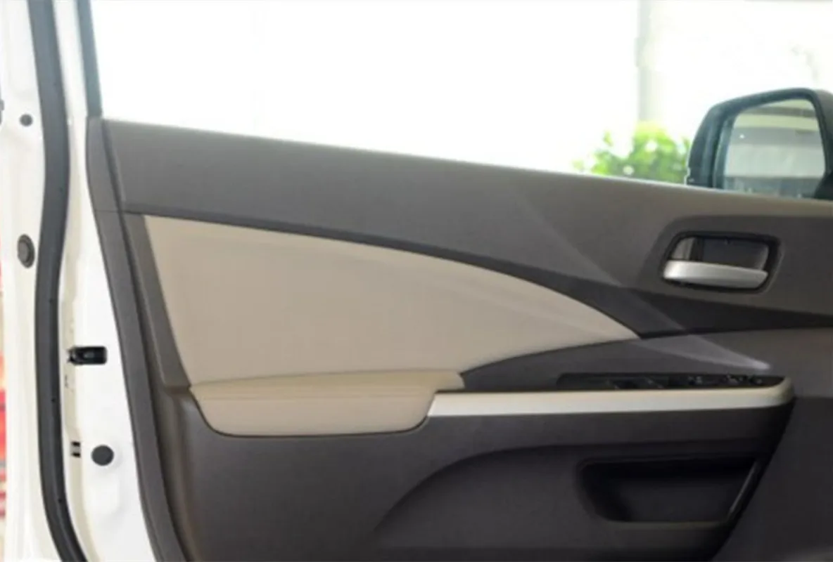 

8pcs Leather Car Door Inner Panel Surface Cover Shell + Door Armrest Panel Cover Fit For Honda CRV 2012-2016