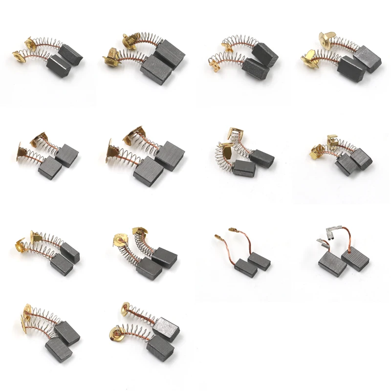 

10 Pairs Carbon Brushes 5x8x12mm Power Tools Spare Parts for Electric Motors Angle Grinder