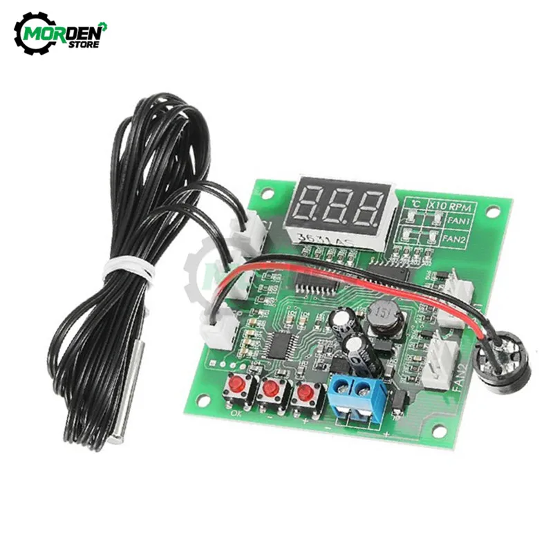 DC 11-55v 5A 2 3 4 Wire PWM  Blower Speed Controller Motor Fan Governor Temperature Control Support EC EBM Fan Dropship