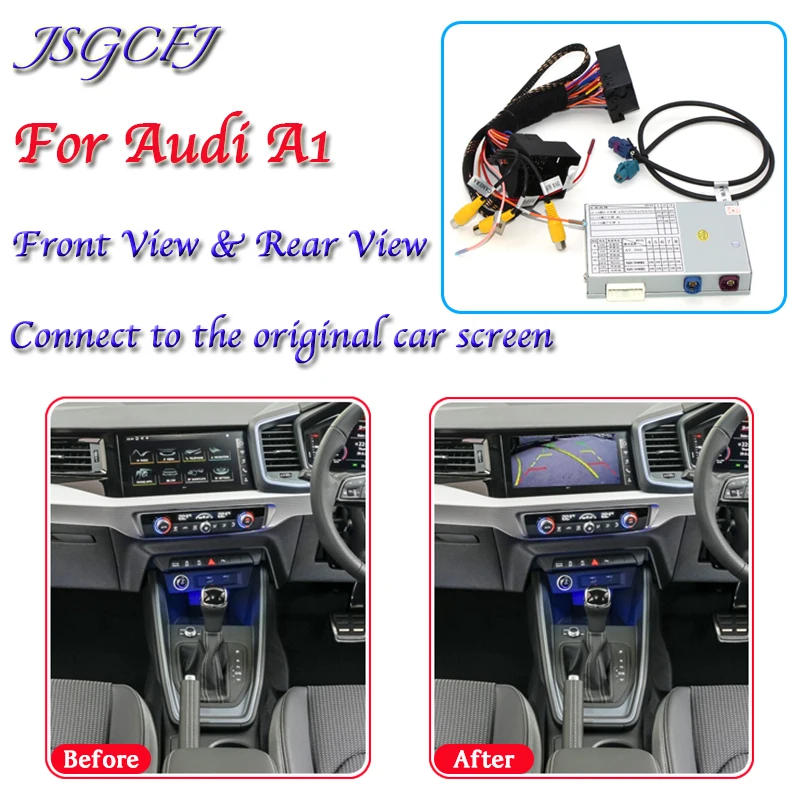 

For Audi A1 GB 2018~2021 MMI Interface Reverse Camera Adapter Connect Original Car Screen Upgrade Rear Backup Camera Decoder