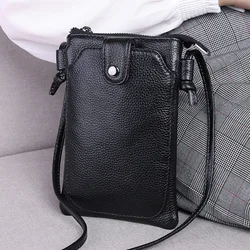 Genuine Leather Small Crossbody Bags For Women Shoulder Bag Luxury Handbags Fashion Female Purse Phone Pouch sac a main