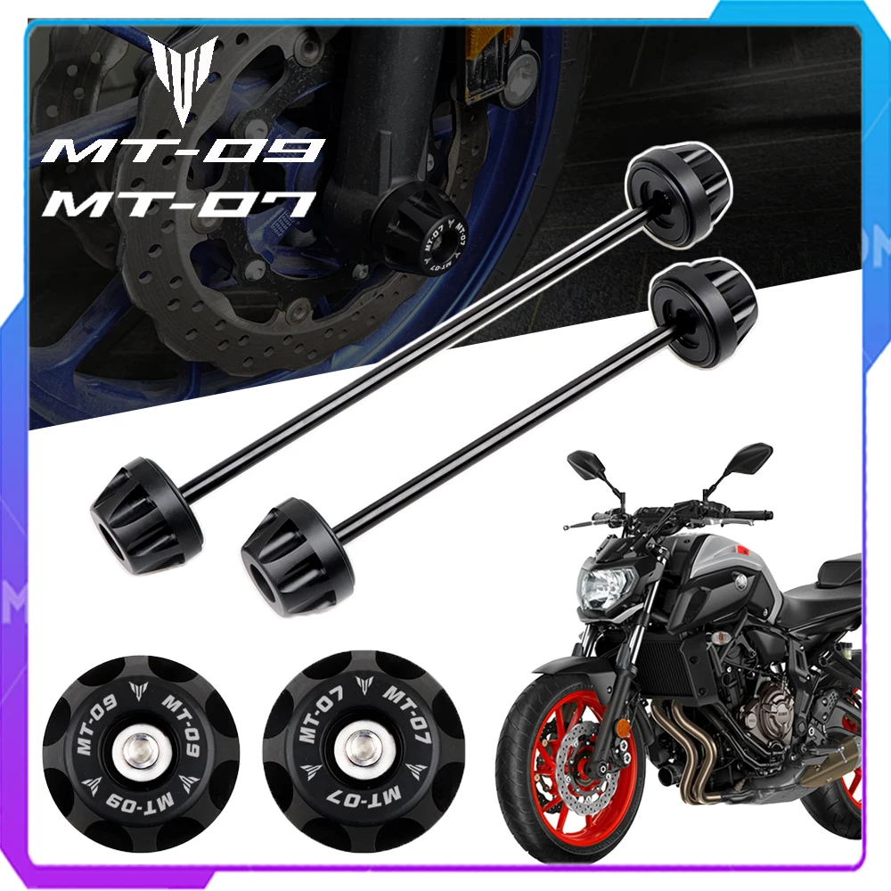 

Переднее заднее колесо вилка ползунок защита для YAMAHA MT-07 MT07 MT 07 FZ-07 FZ07 2014-2021 аксессуары для мотоциклов аварийная ось