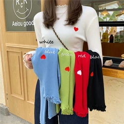 Embroidery Turtleneck Ruched Women Sweater High Elastic Solid 2024 Fall Winter Fashion Sweater Women Slim Sexy Knitted Pullovers