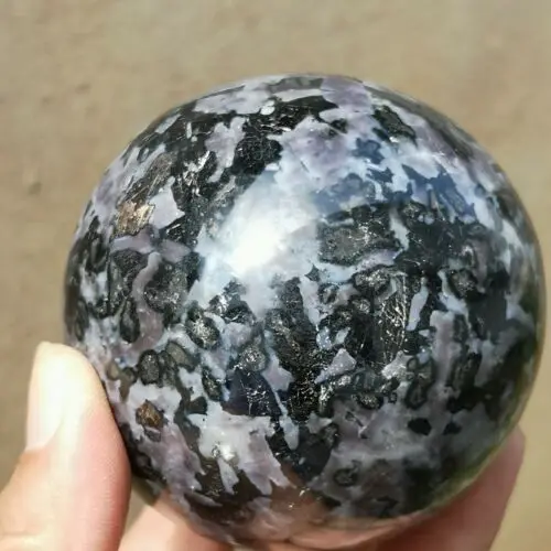 220-250g RARE Natural mica Grey Feldspar Spheres Quartz Crystal ball Healing Hotsale