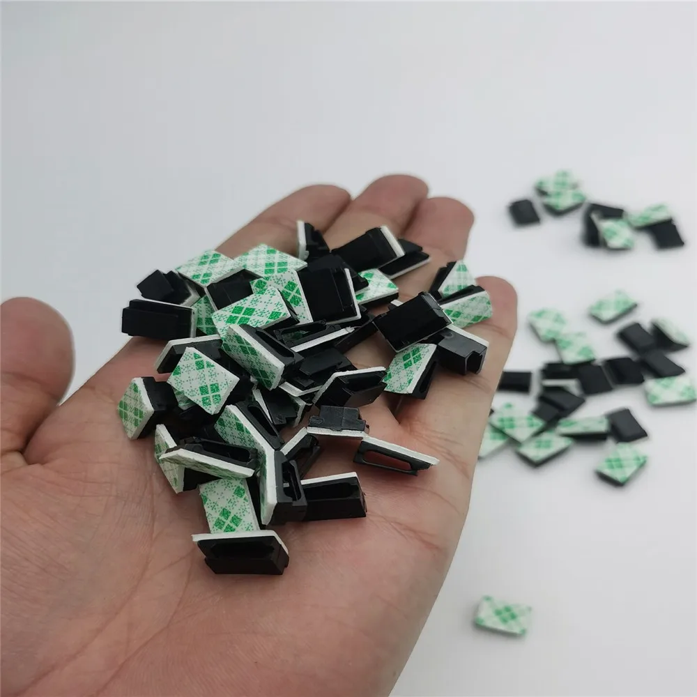 40Pcs Self-adhesive Wire Tie Cable Clamp Clips Holder for Skoda Octavia Yeti Roomster Fabia Rapid Superb KODIAQ Citigo