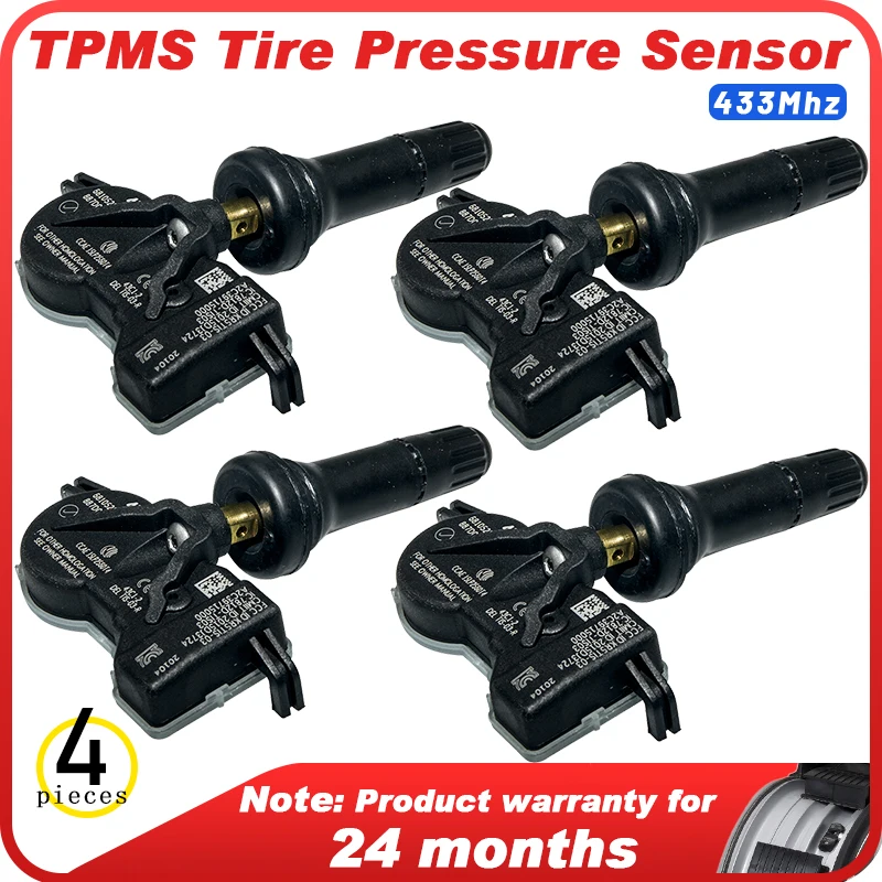 

4PCS OEM 68105280AD TPMS 433mhz TIRE PRESSURE SENSORS FOR Jeep Renegade 2015 2016 For CHRYSLER 200 2015 2016 2017