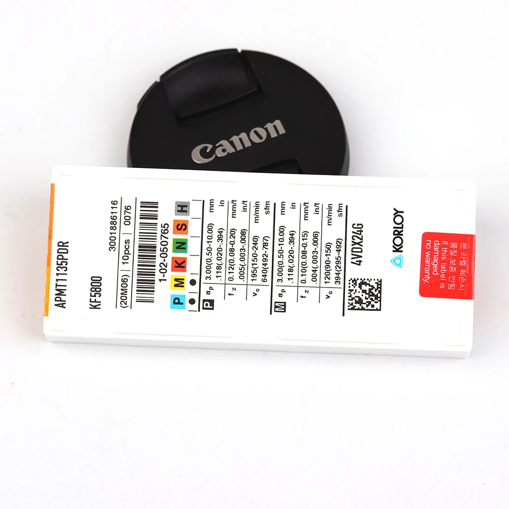 APMT1135PDR KF5800 APMT1604PDR KF5800เดิมซีเมนต์คาร์ไบด์ Indexable ตัดเครื่องกลึง CNC เครื่องมือ