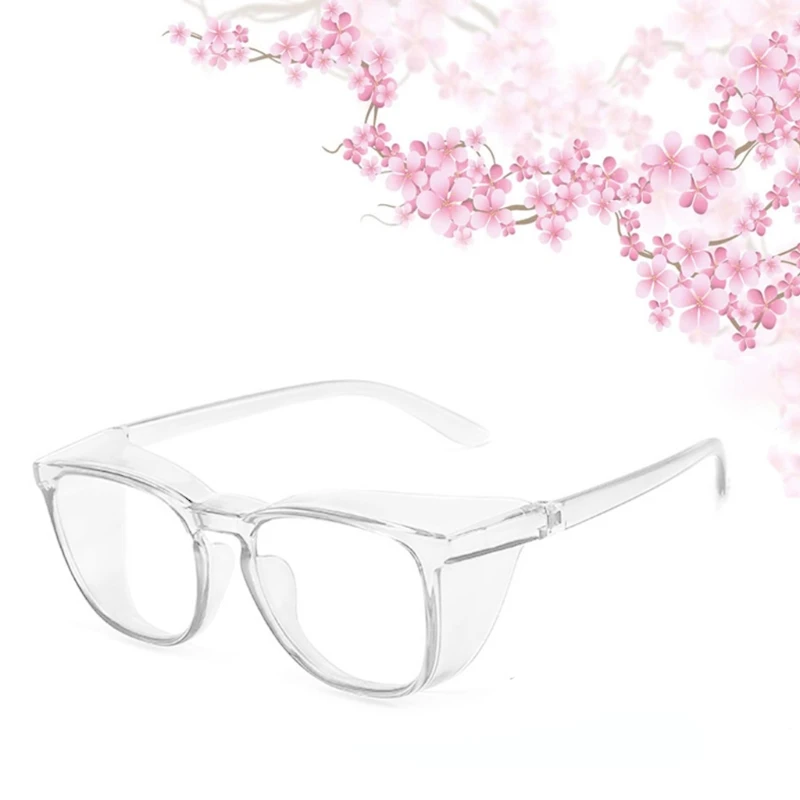 Vented Safety Goggles Clear Eye Protection Anti Fog Glasses Protective Anti Dust Eyewear Lab Workplace Outdoor Riding