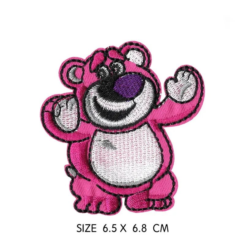 Cartoon Lotso Strawberry Cloth Paste squirrel Couple Clothes Decoration Iron on Patches Embroidery Patches for Clothing