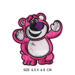 Cartone animato Lotso fragola panno pasta scoiattolo coppia vestiti decorazione ferro sulle toppe toppe per ricamo per abbigliamento