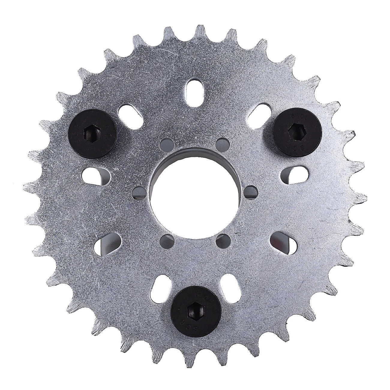 Silver CNC Adapter 40T Sprocket Fit 49cc 50cc 66cc 80cc Motorized Bike